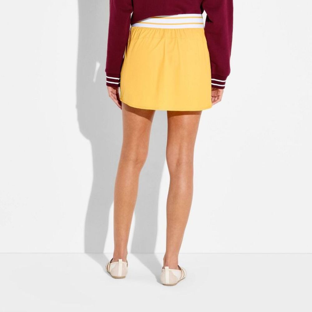 Women's Woven Skort - JoyLab Yellow Gold M - Picture 3 of 4